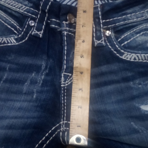 Rock Revival NWOT Women's 26 Bootcut May Bejeweled Embroidered Distressed - Picture 12 of 12